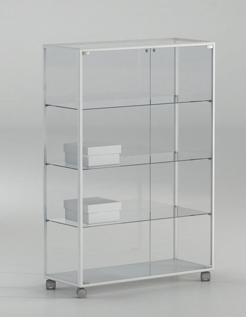 Vitrine sur roulettes H 140 cm - ADP91/14P