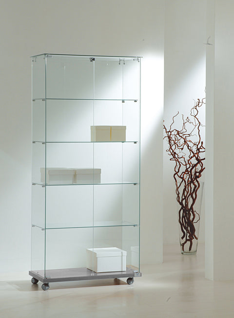 Vitrine haute sur roulettes - LL8/18