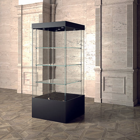 Column display case on base - MUS80S