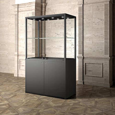 High display cabinet with storage - MUS120R