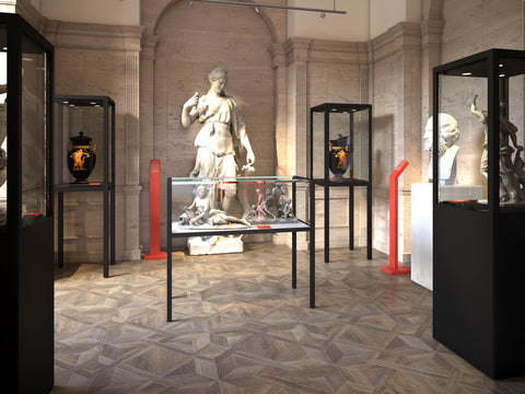 Display case on legs - MUS60P