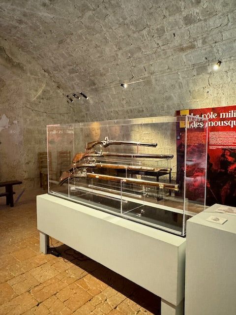 Vitrine en plexiglas pour armes