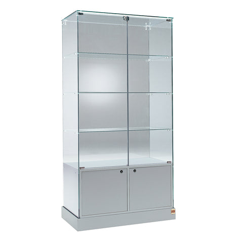 Vitrine haute avec rangement 2 portes - AN120