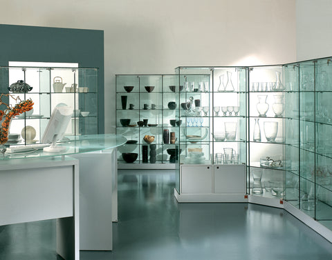 Corner display cabinet 4 shelves - AN182AG