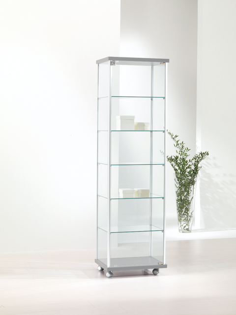 Vitrine haute sur roulettes - KI/A