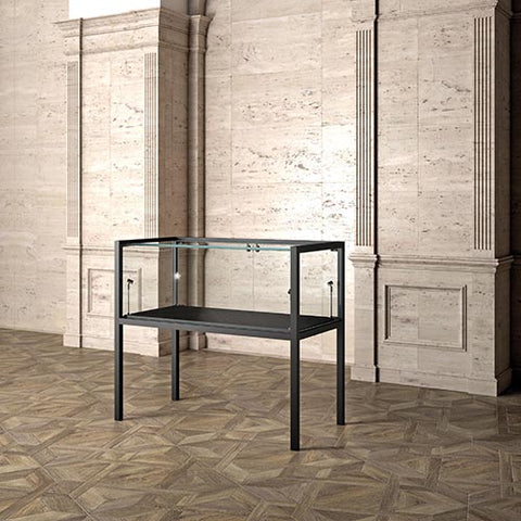 Vitrine table sur piètements - MUS120T